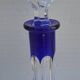 Paire de carafes en cristal bleu cobalt