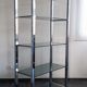 Vintage chrome and glass shelf