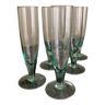 Flûtes à champagne en verre