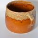 Glazed terracotta flowerpot