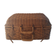 Vintage rattan suitcase