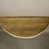 Vintage Rattan Wall Console