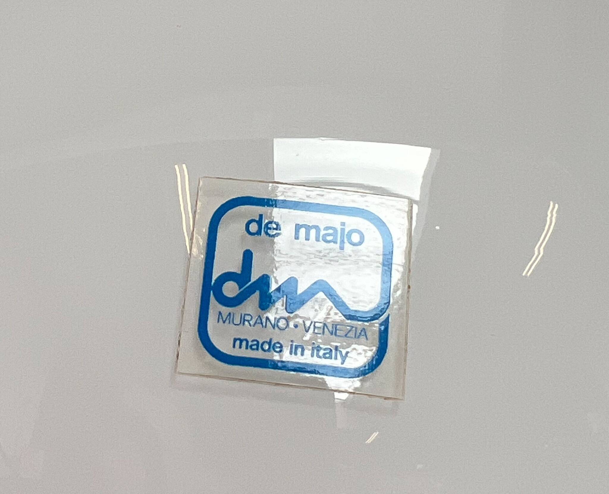 Murano glass mushroom table lamp by De Majo, 1970s