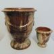 Two Terracotta Boisset planters