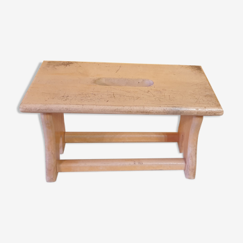 Tabouret marche pied en bois