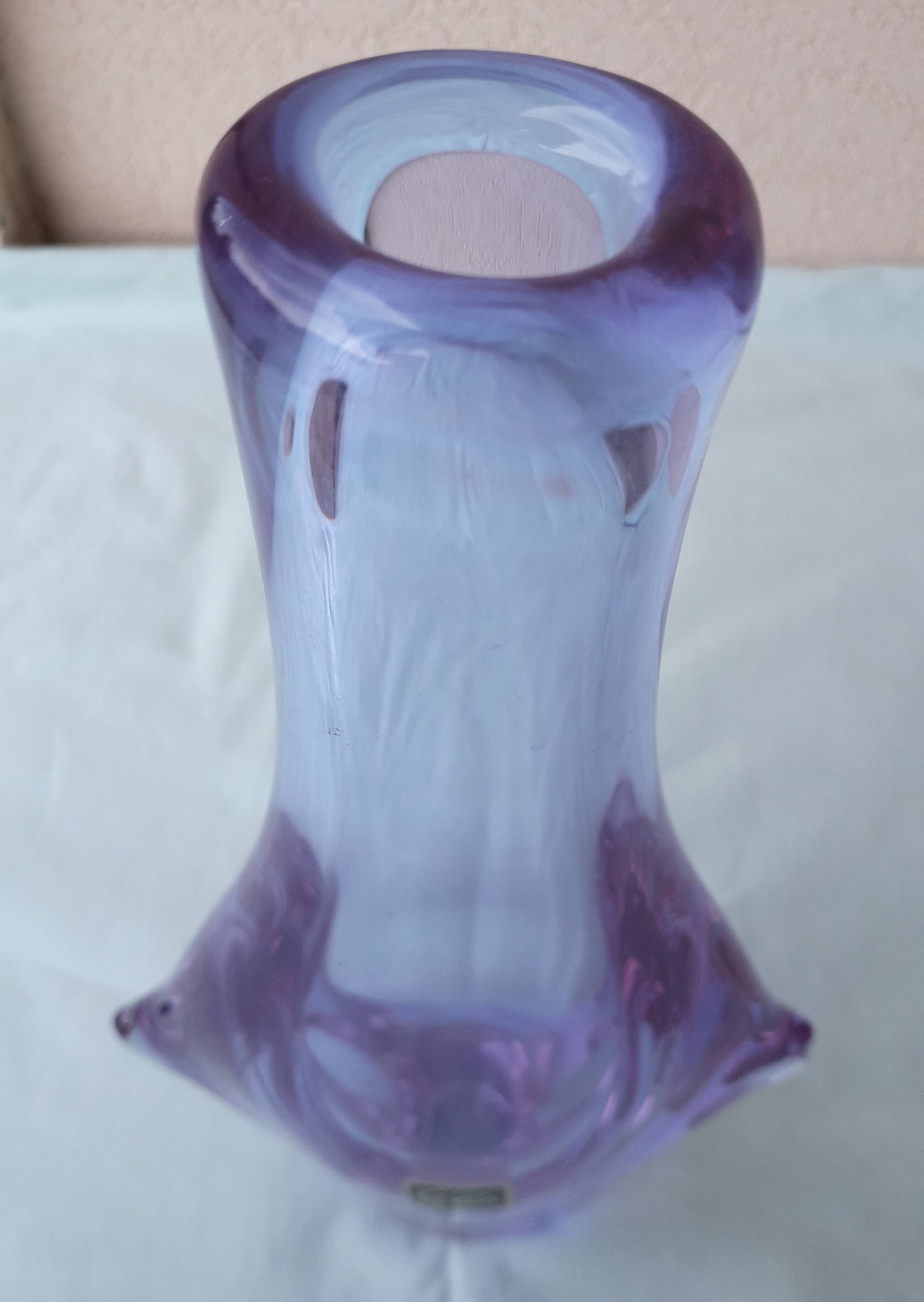 Glass vase Zelezny Brod