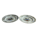 Longchamp hand-painted. Set of 2 flat plates.