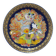 Alladyn plate no. V, cobalt blue, gold, porcelain, design by B. Wiinblad, Germany, 1980s.