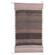 Antique Sofreh Wool Kilim Rug from the 1930s, Undyed, Tribal Flatweave 157x89 cm