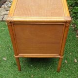 Buffet chest of drawers in bamboo rattan and canework