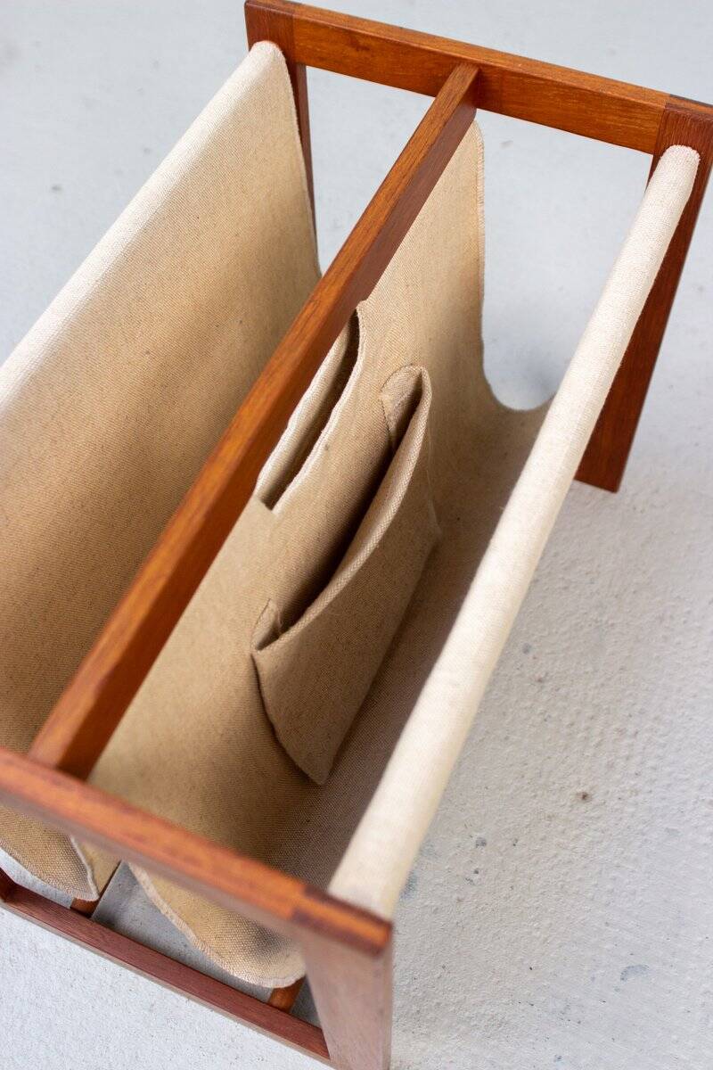 Vintage Teak Magazine Rack by Aksel Kjersgaard, 1960s