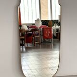 Miroir italien en laiton, 1950