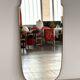 Miroir italien en laiton, 1950