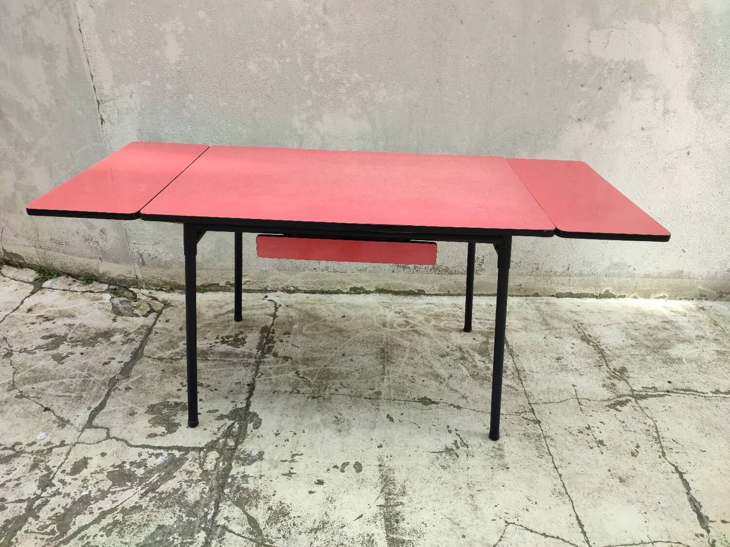 Vintage red formica table