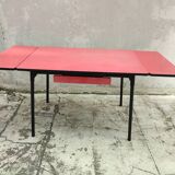 Vintage red formica table