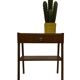 Vintage Compact Cabinet Bedside Table Teak Veneer 1960s
