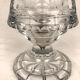Vase in cut crystal, standing