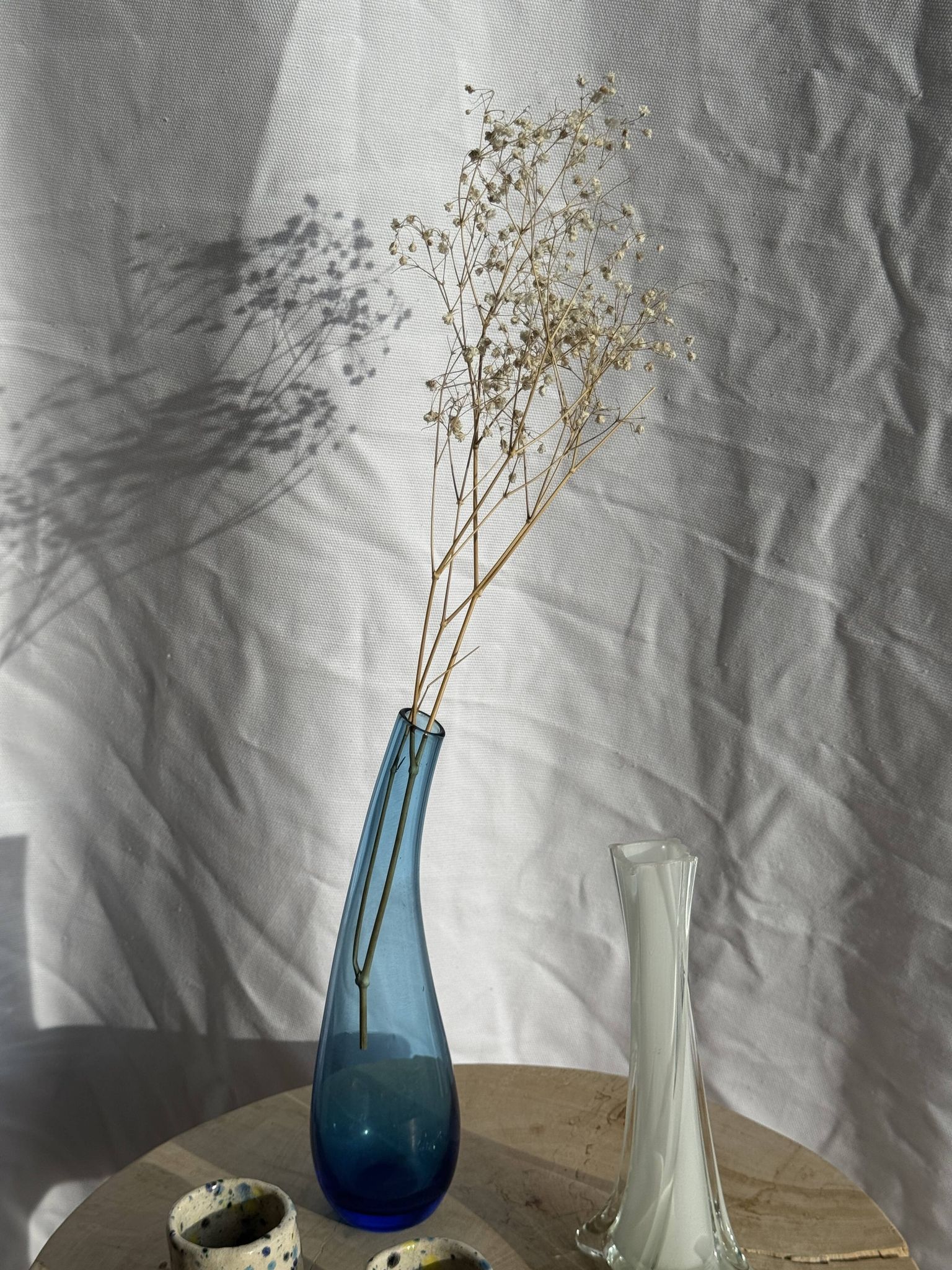 Blue soliflore vase H25 D7