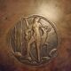 Sune Bäckström, solid bronze plate with a decoration of the goddess Diana, Swedish grace.