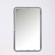 Vintage Italian Chrome Metal Wall Mirror, 1970s