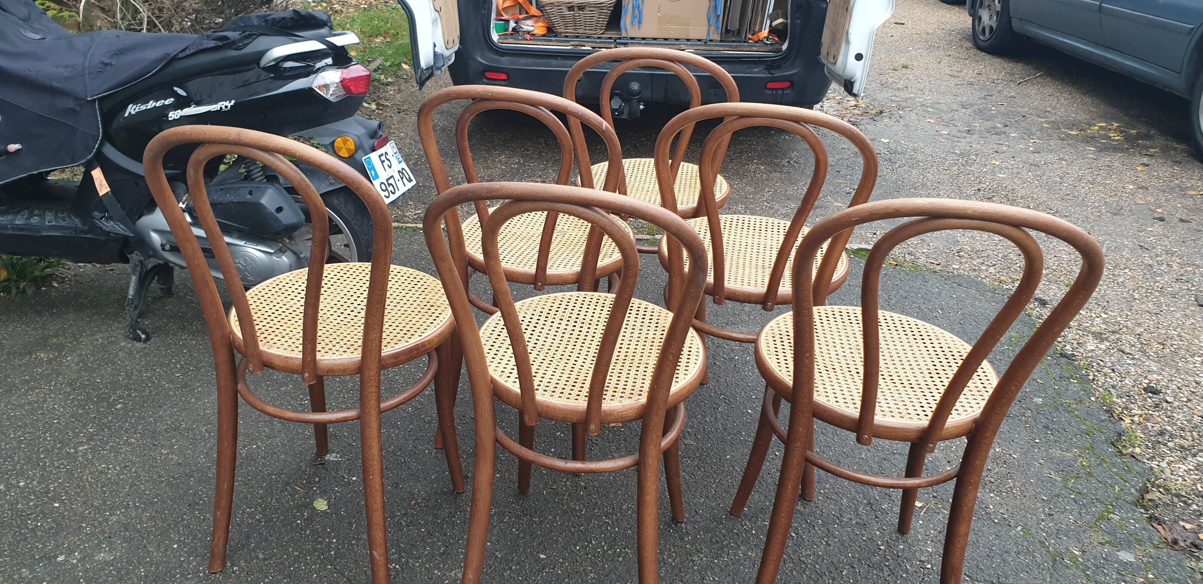 6 chaises bistrot bauman