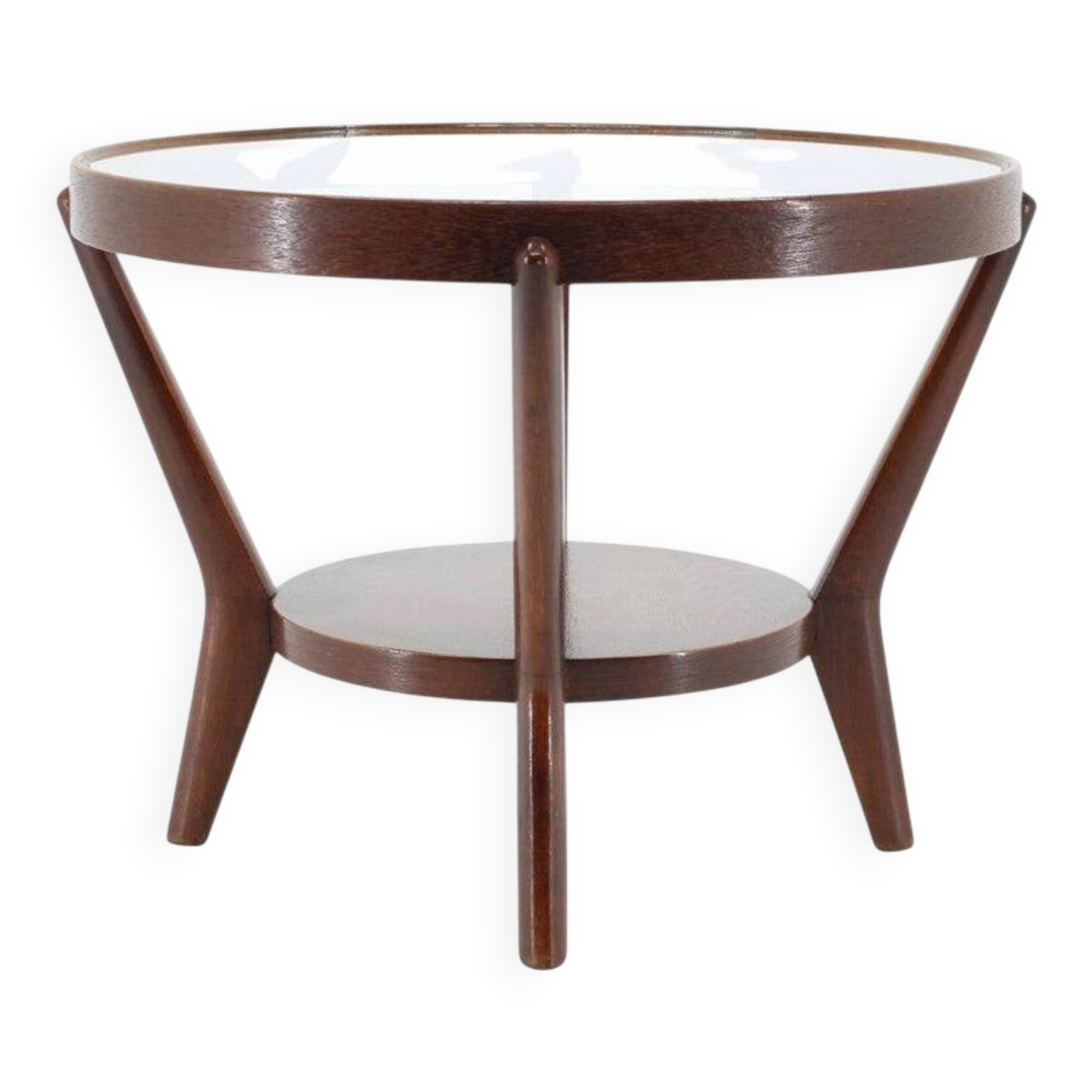 1960s Oak Coffee Table by Karel Koželka and Antonín Kropáček for Interier P