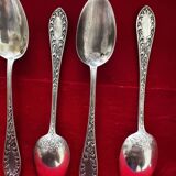 10 petites cuillères en Argent - origine Britannique période Victorienne