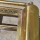 Old rolling coffee table serving vintage brass bar 50s mid-century design