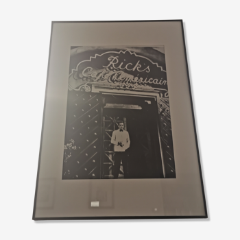Framed Casablanca cinema poster