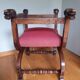 fauteuil curule dagobert têtes de chimère XIXe