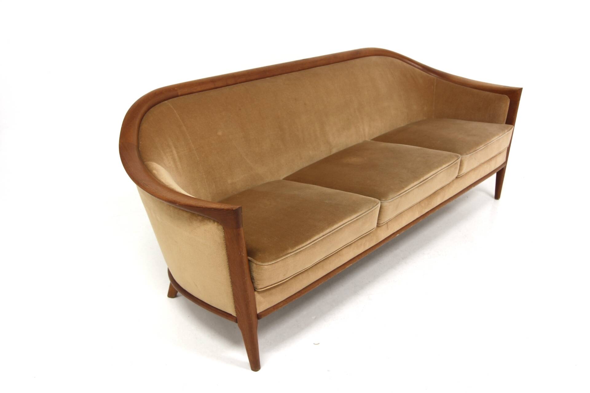 “Fabiola” velvet sofa, Bröderna Andersson, Sweden, 1960