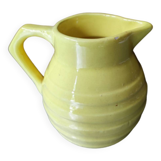 Pot à lait, pichet vintage jaune