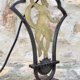 Lamp by edgar brandt in art deco wrought iron