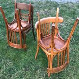 Série de 4 chaises bistrot dépareillées