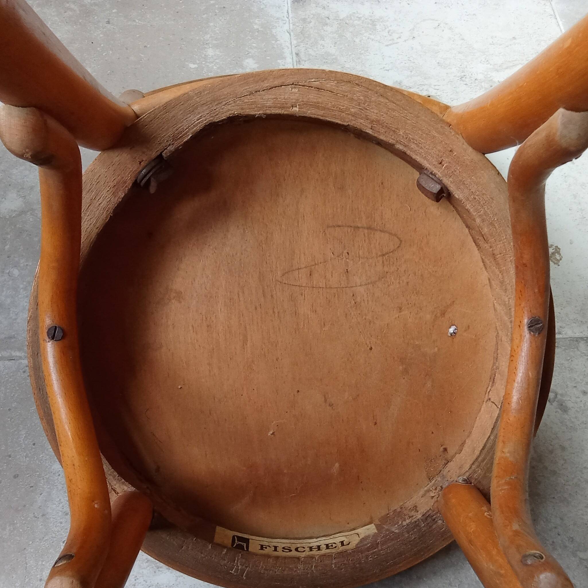Old small Fischel children's chair, Colombine decor