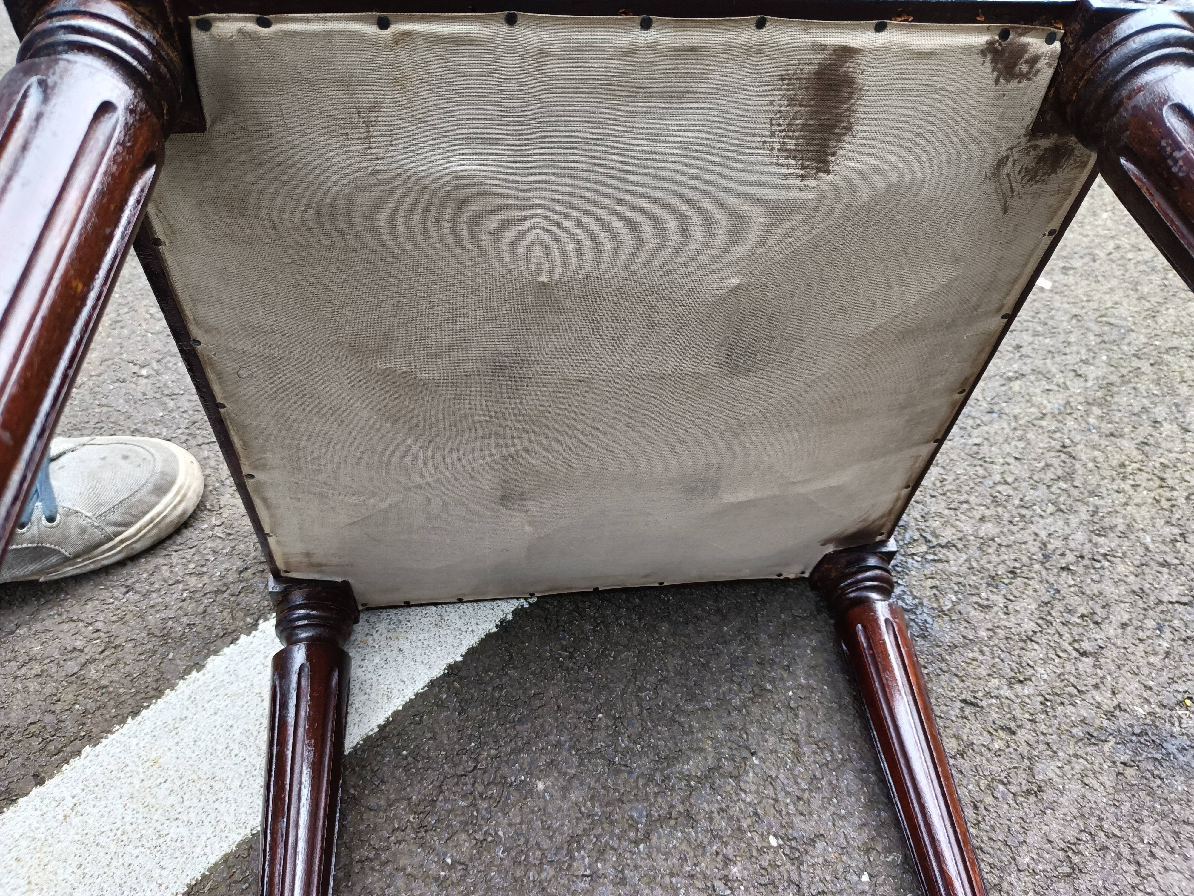 Pouf stool old Louis XVI style