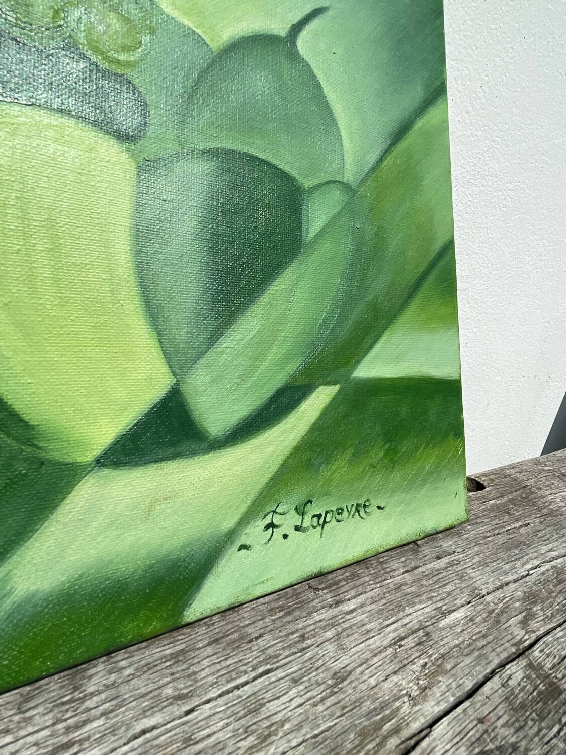 Cubist still life oil on canvas