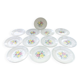 12 old flat plates