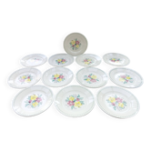12 assiettes plates anciennes