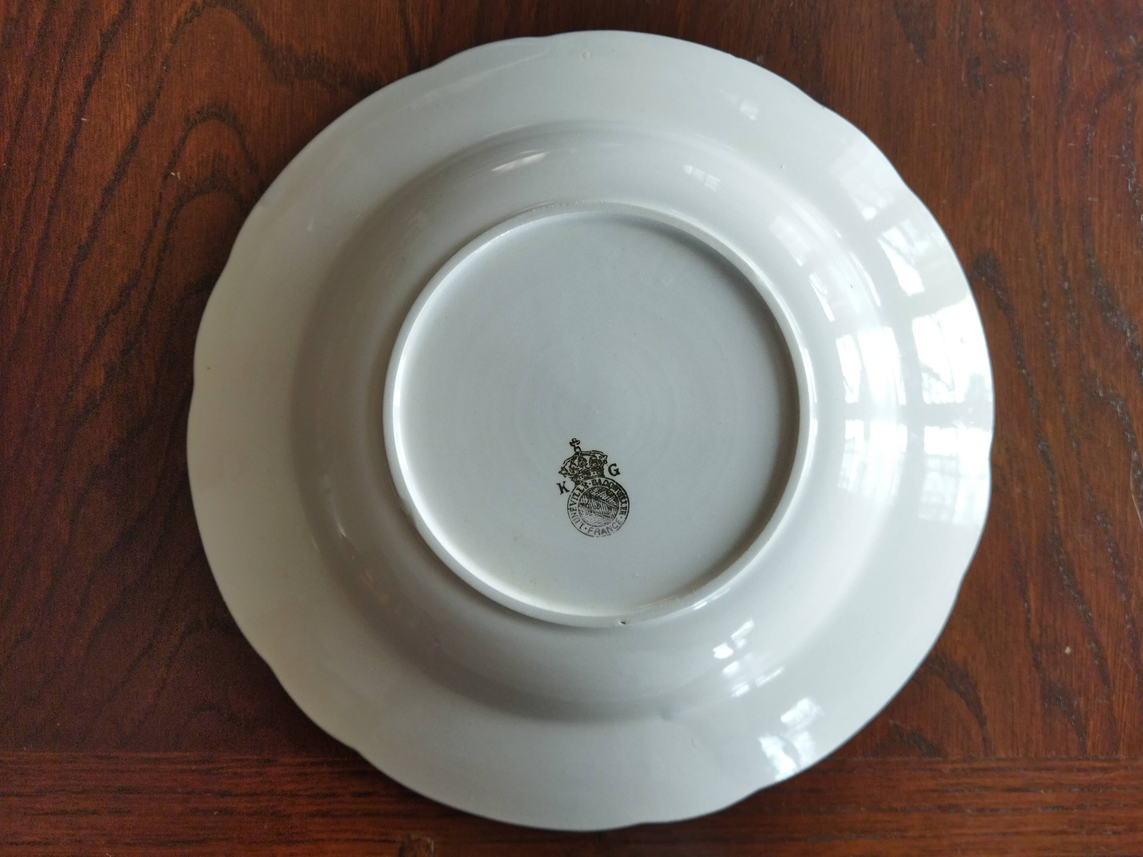 4 hollow plates KG Lunéville Badonviller, Daffodil model
