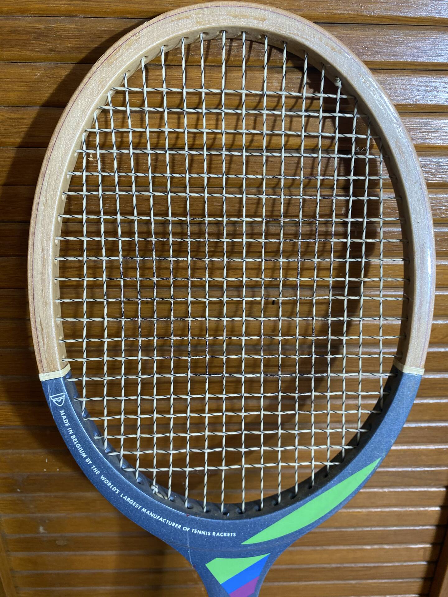 Vintage donnay court one wooden tennis racket