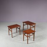 1950s Nesting tables by Poul Hundevad for Fabian, Denmark