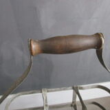 Antique metal bottle holder