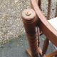 Turned wooden cradle half 20th century