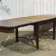 Art Nouveau dining table in mahogany in the style of Gustave Serrurier-Bovy.
