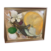 Huile sur toile huguette finot xx eme