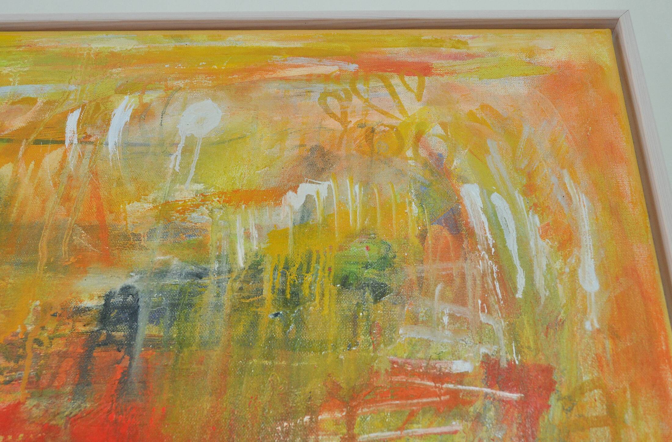 Contemporary painting "A City - II", oil on canvas by Mette Birckner, 2005