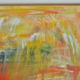 Contemporary painting "A City - II", oil on canvas by Mette Birckner, 2005