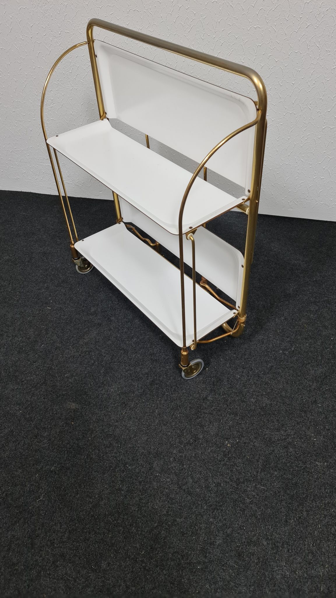 Chariot Dinett vintage en blanc