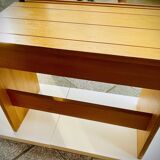 Curled pine desk by Roland Haeusler for Maison Regain circa 1970